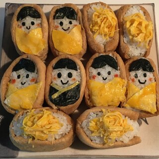 お弁当にも♡お雛様稲荷！